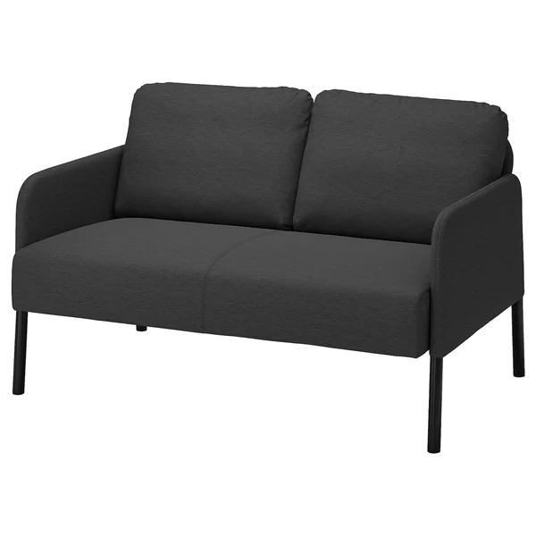 IKEA GLOSTAD Sofa 2 plazas Knisa gris oscuro